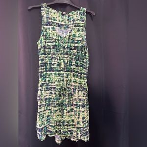 Green Patterned Romper
